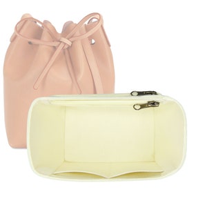For &quot;MG Bucket Bag Mini&quot; Fabric Lined Felt Bag Insert Organizer In 12 cm/4.7 inches Height, Bag Liner
