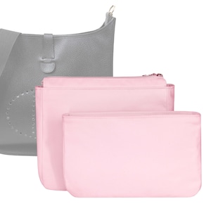 &quot;Evelyne GM 33 Bag&quot; personalizzabile SET DI 2 inserti per borsa in feltro foderati in tessuto e fodera per borsa in 22 cm/8,6 pollici di altezza, colore rosa cipria