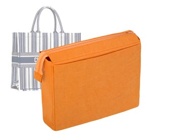 Customizable "Book Tote Bag- Bag Insert Organizer in 9 Inches/23 cm Height, Bag Shaper & Liner