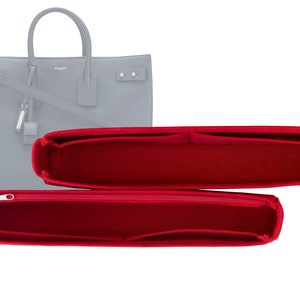 Organizador de fieltro personalizable y forro interior para bolso "Sac De Jour Carry All(Men) Large" de 22 cm (8,6 pulgadas) de alto, color rojo