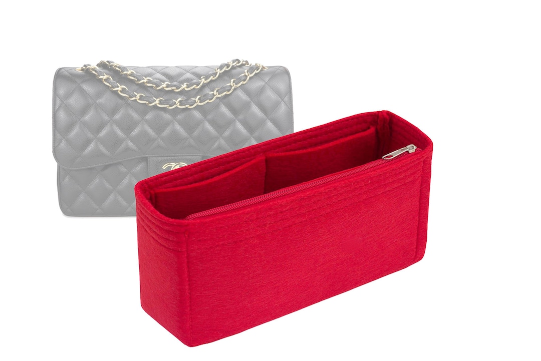 Customizable "jumbo/large Double Flap Bag" Felt Bag Insert Organizer ...