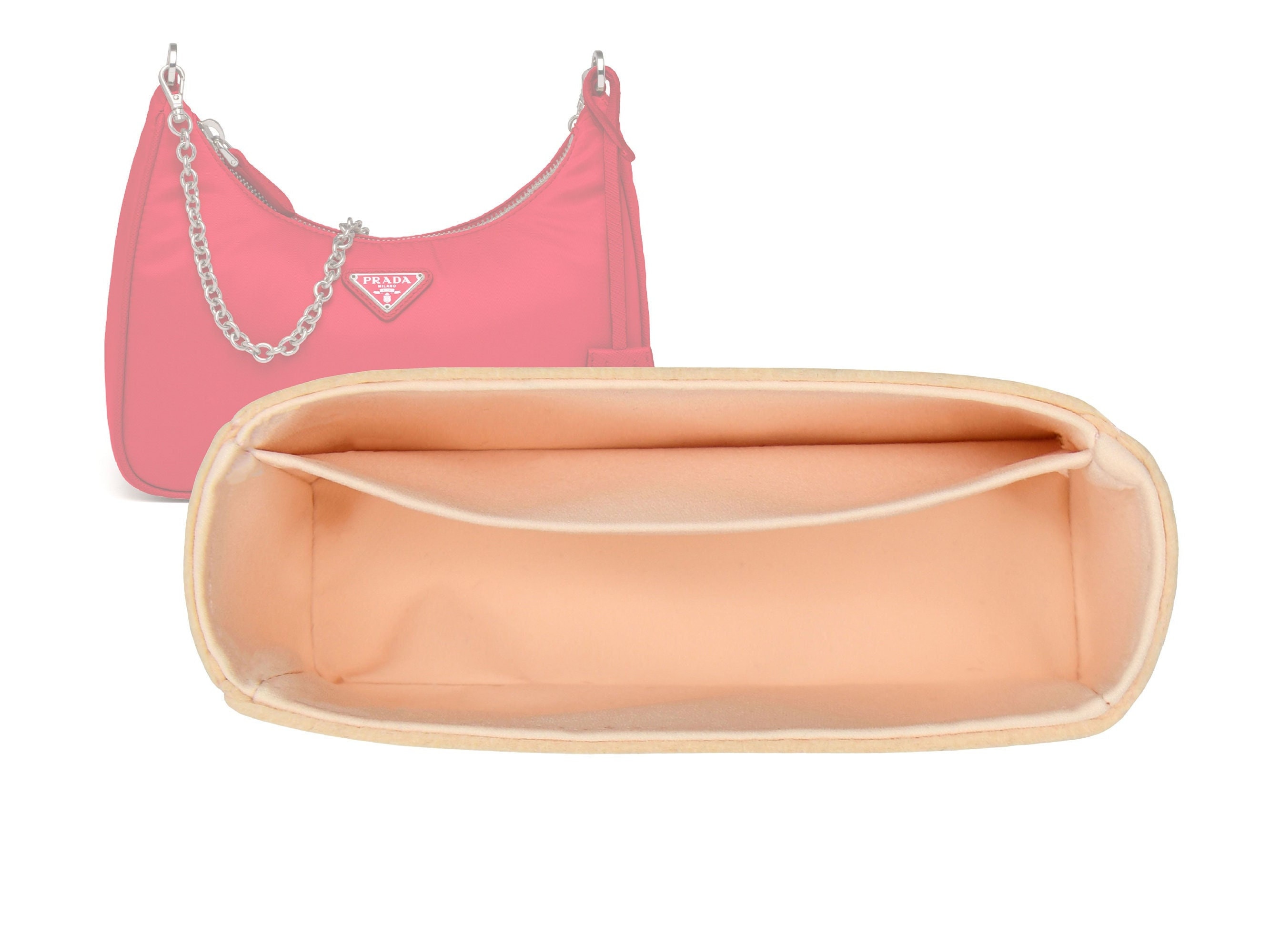 Prada Re-edition 2005 Nylon Shoulder Bag in Pink