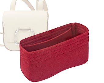 Customizable "Della Cavalleria Mini  Bag" Felt Bag Insert Organizer And Bag Liner In 13cm/5.1inches Height, Wine Color