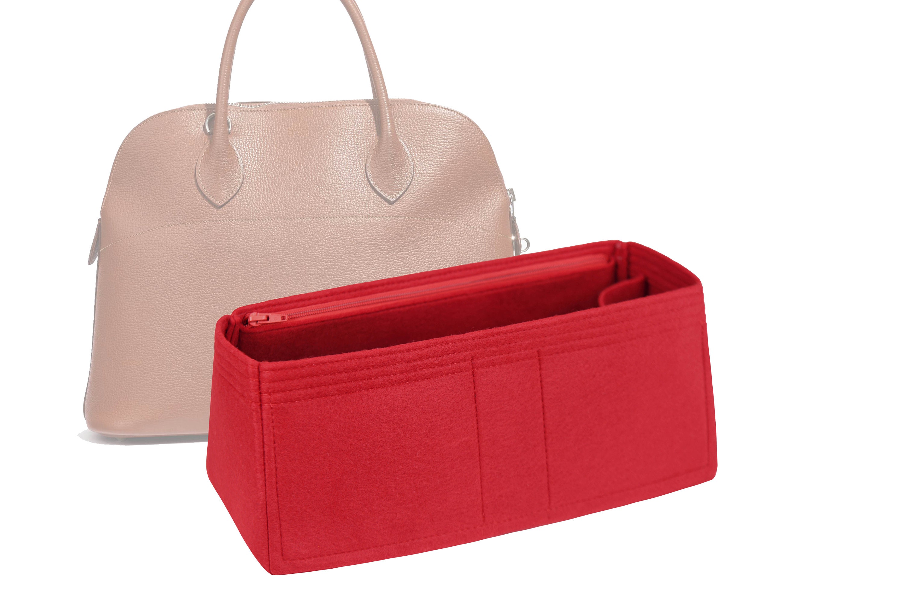  Pure organizer - used for Hermes Bowling ball bolide shell bag  inserts2098red-M : Clothing, Shoes & Jewelry