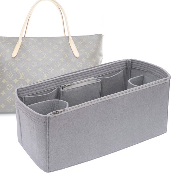 For "Raspail MM" Customizable Felt Organizer In 18 cm/7 inches Height, Bag Liner, Silver Gray