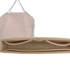 For &quot;Falabella Bag Medium&quot; 24cm/9.5Inches Height Bag Insert Organizer, Purse Insert Organizer, Beige