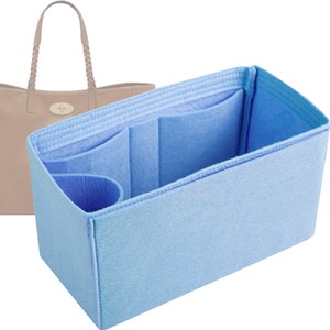 Customizable &quot;Dorset Medium Bag&quot; Felt Bag Insert Organizer And Bag Liner In 18cm/7inches Height, Light Blue Color