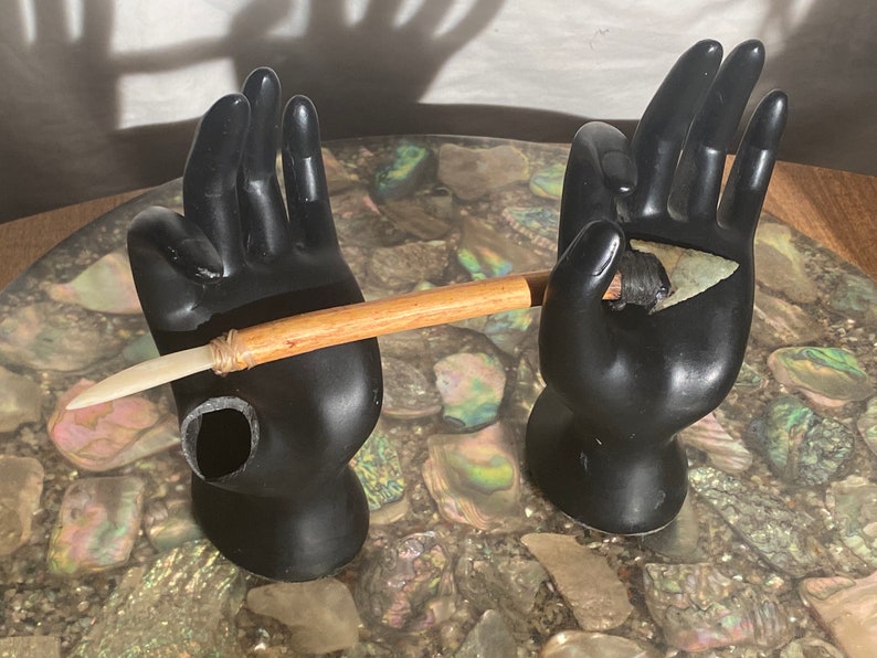 Deer Bone Awl & Flint Arrowhead Tool Etsy