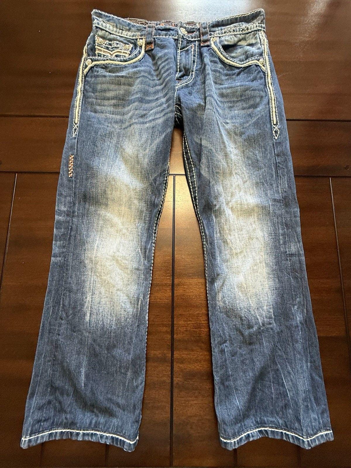 Men Rock Revival Jeans - Etsy