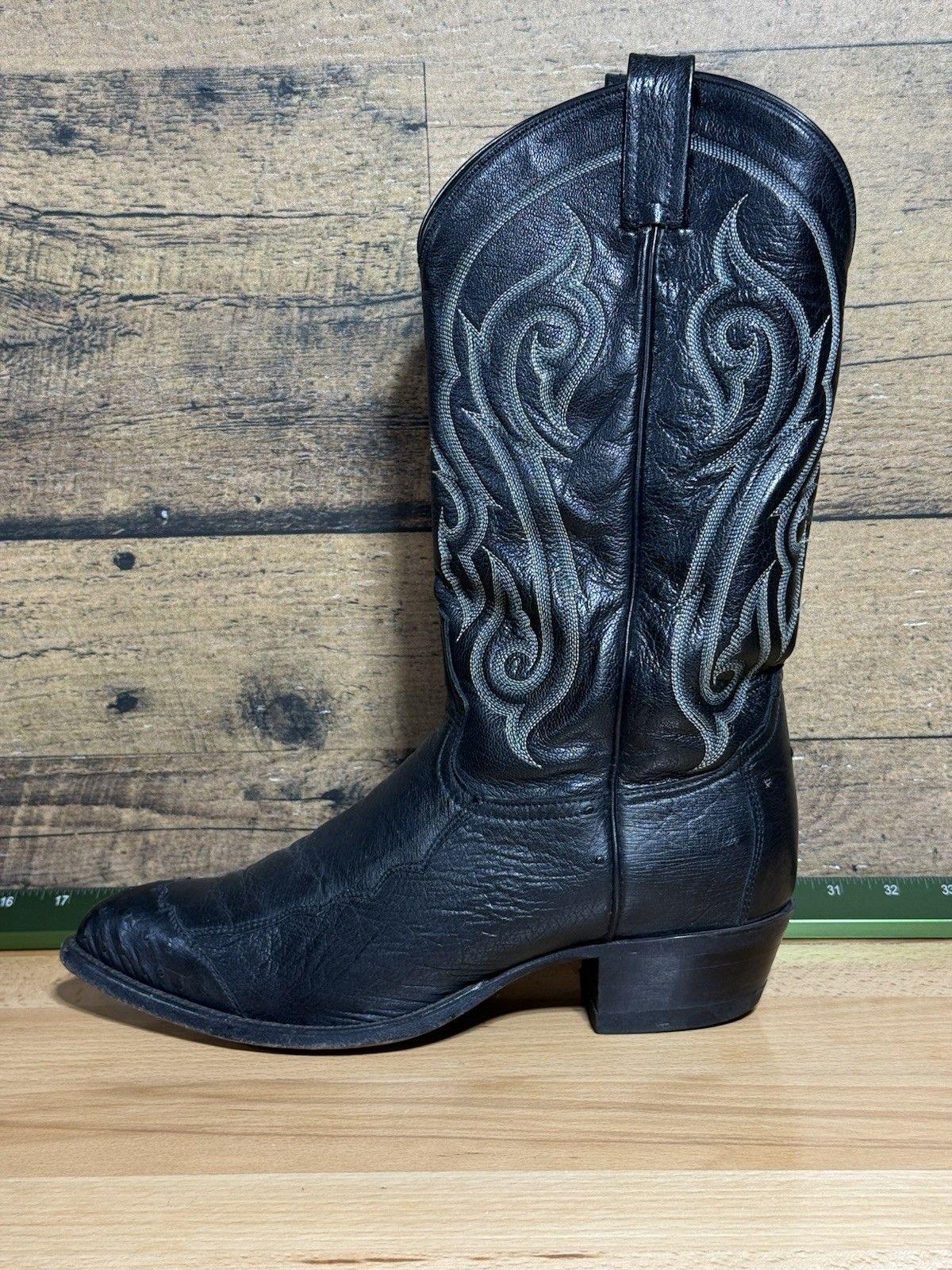 Vintage Tony Lama Black Boots - Etsy