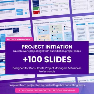 Project Initiation PowerPoint Bundle | 100+ Editable Slides (Instant Download)