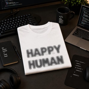 Sorry Robot Happy Human T-Shirt, AI Humor Tee, Programmer Shirt, Developer Gift, Tech Geek Tee, Coding Shirt, AI Graphic Tee, Coder Gift
