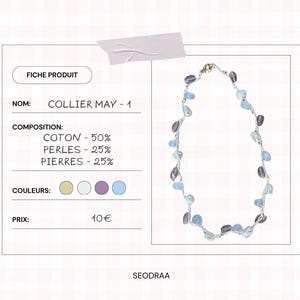 Collier May - perles et crochet