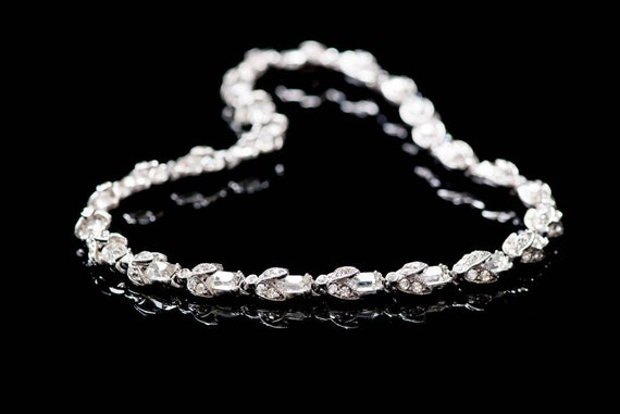 Bogoff Necklace Rhinestone Choker Designer Choker