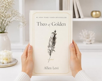 Theo of Golden d'Allen Levi Livre à couverture rigide | Roman de fiction inspirant | histoire littéraire d'une petite ville | Cadeau pour les amateurs de lecture