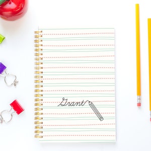 Personalized Student Homework Assignment Planner for Kids | Back To School Supplies Notebook Planner for Kids Elementary Middle School