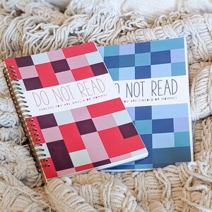 Diario de mamá, papá e hija e hijo: "No leer" / Cuaderno de 8 x 6 pulgadas con líneas o en blanco, cartas para mi hija y mi hijo, escribiendo garabatos, libro de mamá y yo