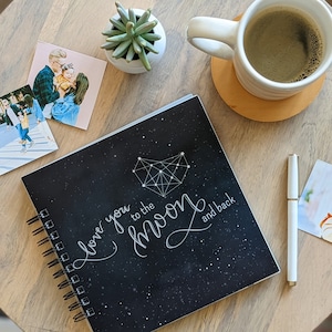 Baby Book: Celestial Moon and Stars | Zodiac Constellation Astrology Baby Shower Gift Simple Journal, Same Sex Gay Lesbian Friendly