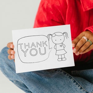 Dankeskarten für Kinder | 10 ausfüllbare Danksagungskarten mit Umschlägen, Danksagungskarten mit Schreibaufschlägen, Briefpapier für Kinder