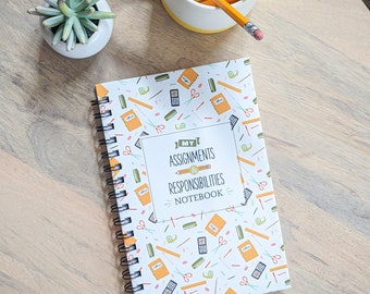 Student Homework Planner and Assignment Notebook | Back To School Supplies Educational Activities School Assignment Planner Notebook