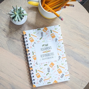Student Homework Planner and Assignment Notebook | Back To School Supplies Educational Activities School Assignment Planner Notebook