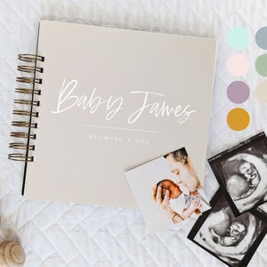 Growing You Schwangerschaftstagebuch: Personalisiert | Geschlechtsneutrales Schwangerschafts-Erinnerungsbuch, Planer, Tagebuch, Geschenk, Geschenk für werdende Mütter, Babybuch, LGBTQ+