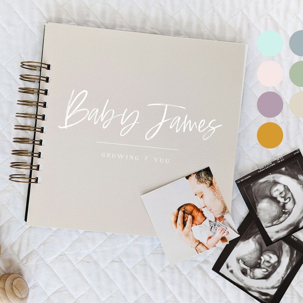 Diario della gravidanza in crescita: diario regalo personalizzato/di genere neutro per la gravidanza, agenda per bambini, libro per bambini regalo per la mamma in attesa, LGBTQ+