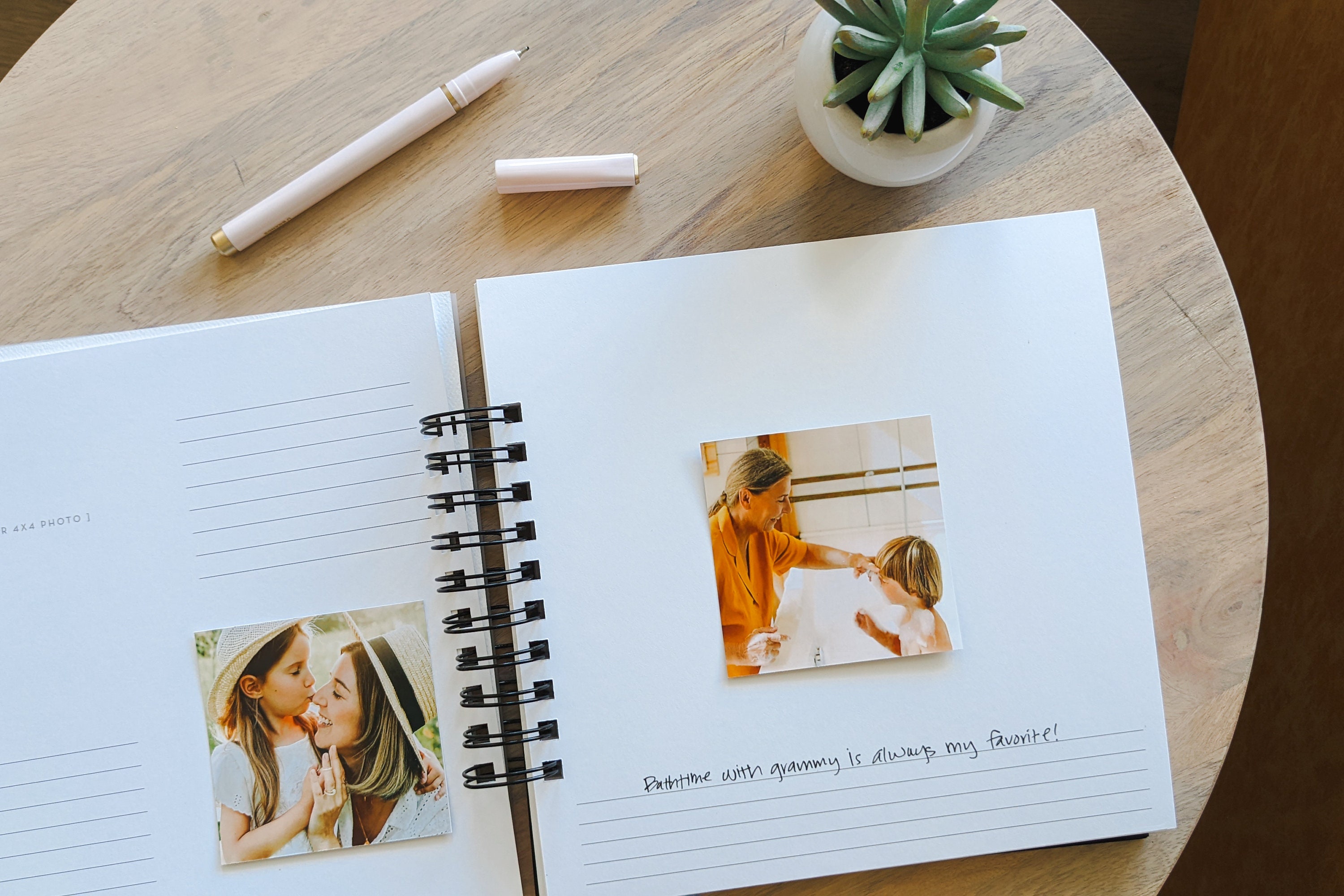 Personalized Photo Album & Journal 4x6, 3x3, 4x4 Photos