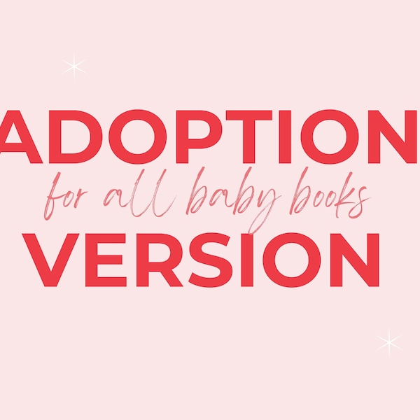 Adoption Baby Book Etsy