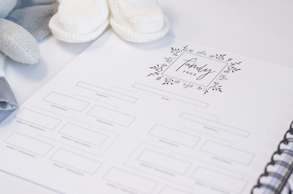 Minimalist Baby Book Gender Neutral Modern Baby Shower Gift Etsy