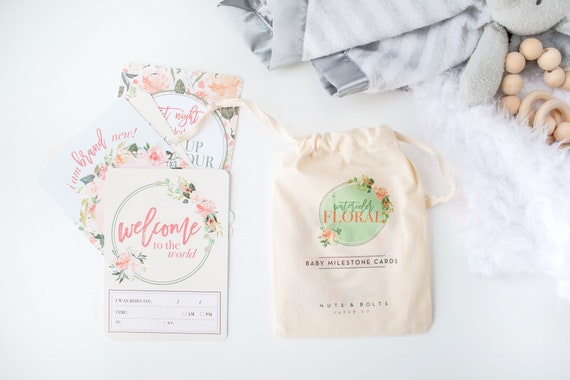 baby milestone cards etsy