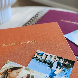Elegant Linen Scrapbook Photo Album & Journal Personalized Family Album Gift, Gift for Mom Friend Grandma Her Wedding image 5