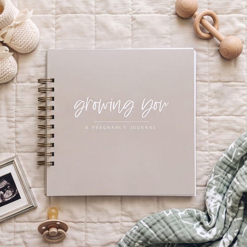 Growing You Pregnancy Journal: Personalized | Gender Neutral Pregnancy Memory Book Planner Diary Gift, Expecting Mom Gift Baby Book, LGBTQ+