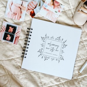 Discounted Bundle: Minimalist Pregnancy Journal & Baby Book Baby Gift Set Baby Shower Pregnancy Gift First Year Journal image 4