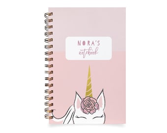 Unicorn Notebook for Kids | Personalized Unicorn Gift for Kids Boy Girl Notebook Journal Diary Back to School Supplies