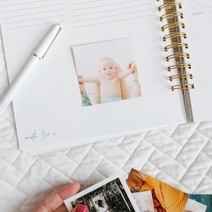 Month five pages in The Story of You Simple Baby Memory Book for Baby's First Year by Nuts & Bolts Paper Co