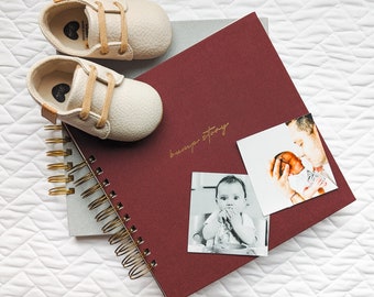 Bump Story: Schwangerschaft & Baby Journal | Babypartygeschenk-Journalandenken, Schwangerschaftstagebuch-Meilensteinankündigung, Baby-Gedächtnisbuch