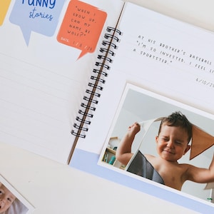 Zitat Geschichten und lustige Sprüche Journal und Memory Buch | Kinder Zitat Buch Journal Geschenk für Mama Freunde mit Foto & Journaling Space