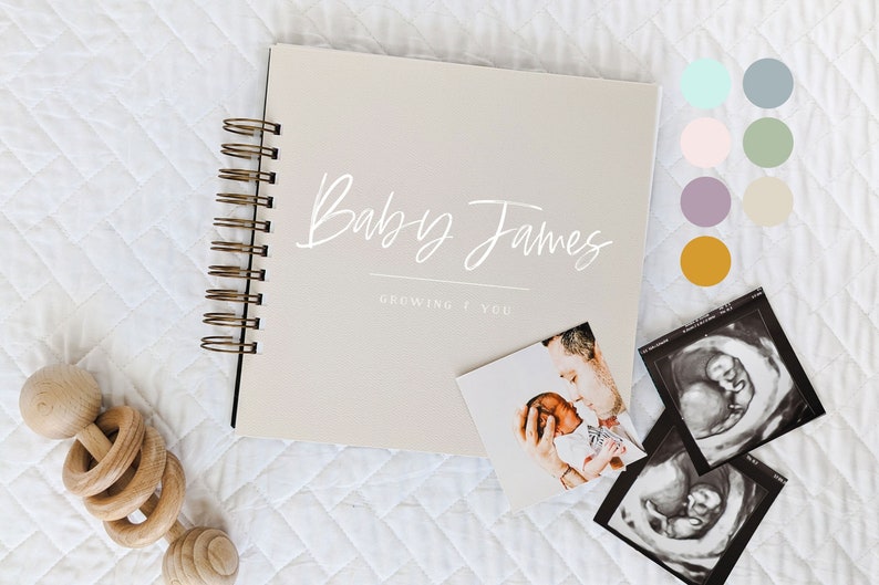 Growing You Pregnancy Journal: Personalized Gender Neutral Pregnancy Memory Book Planner Diary Gift, Expecting Mom Gift Baby Book, LGBTQ image 1