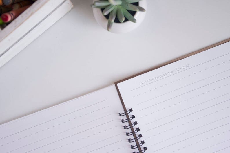 Personalized Name Writing Tracing Practice Notebook First & Etsy