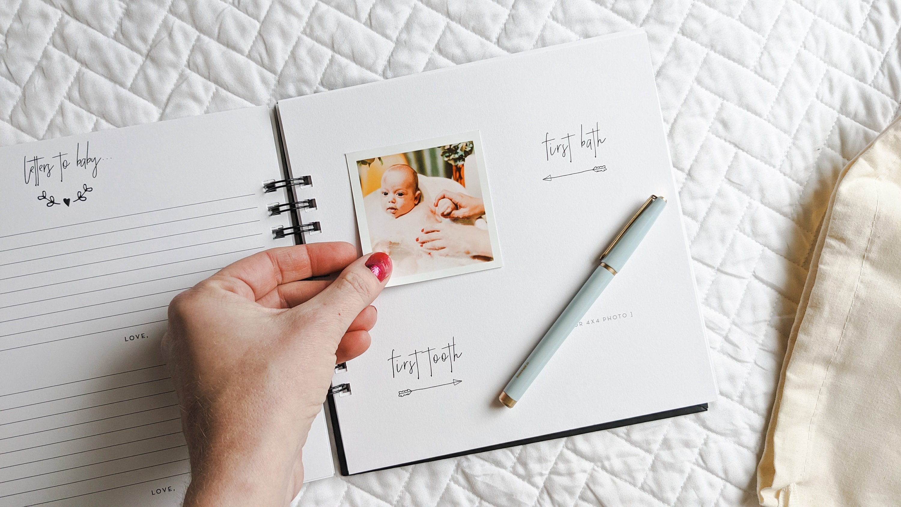 Minimalist Baby Book Gender Neutral Modern Baby Shower Gift Etsy