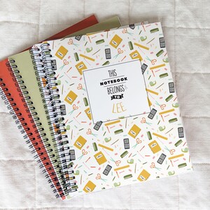 Personalized Student Homework Assignment Planner for Kids | Back To School Supplies Notebook Planner for Kids Elementary Middle School
