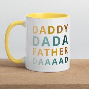 Dad Dada Daddy Mug | Ceramic Dad Mug Gift for New Dad Father&#39;s Day Gift Idea Mug