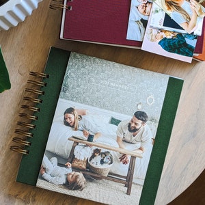 Custom Photo Book Jacket for our Linen Baby Books & Linen Photo Memory Books
