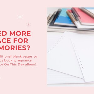 Add Additional Blank Pages to Any Memory Book - Etsy