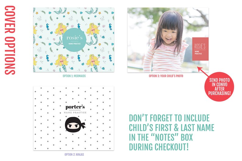 Personalized Name Writing Tracing Practice Notebook First & Etsy