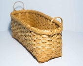 Hand woven utensil basket