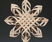 Chubby handwoven Carolina snowflake in walnut