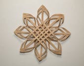 woven Carolina Snowflake in walnut color