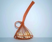 Garlic Basket - rust color